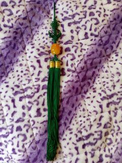 Emerald Green Lucky Color 2024 Hanging Charm Tassel