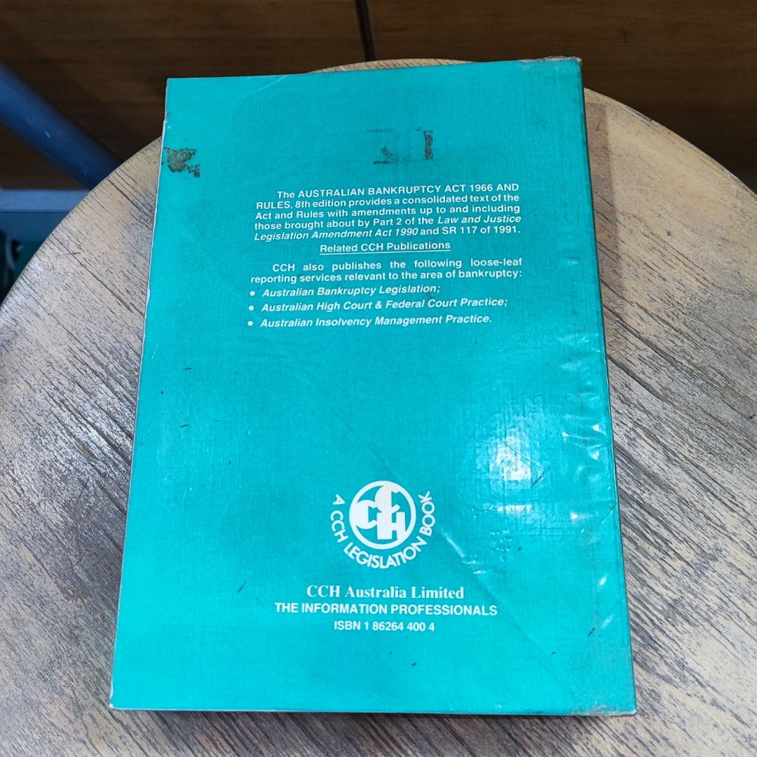  ENG Australian Bankruptcy Act 1966 And Rules Hobbies Toys Books 