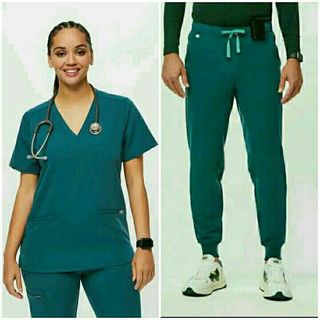 Figs scrubs in Surgical Green, Women's Fashion, Activewear on Carousell