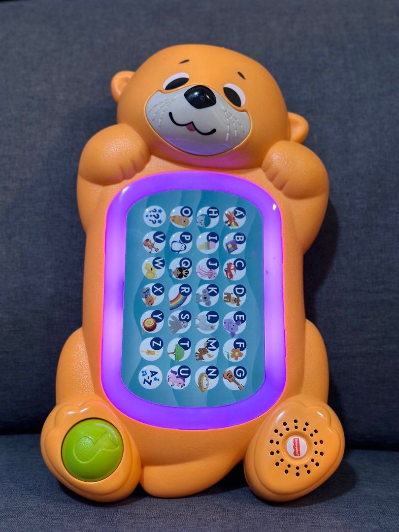 Fisher-Price Linkimals Baby Learning Toy A to Z Otter Keyboard with  Interactive Music and Lights for Infants and Toddlers