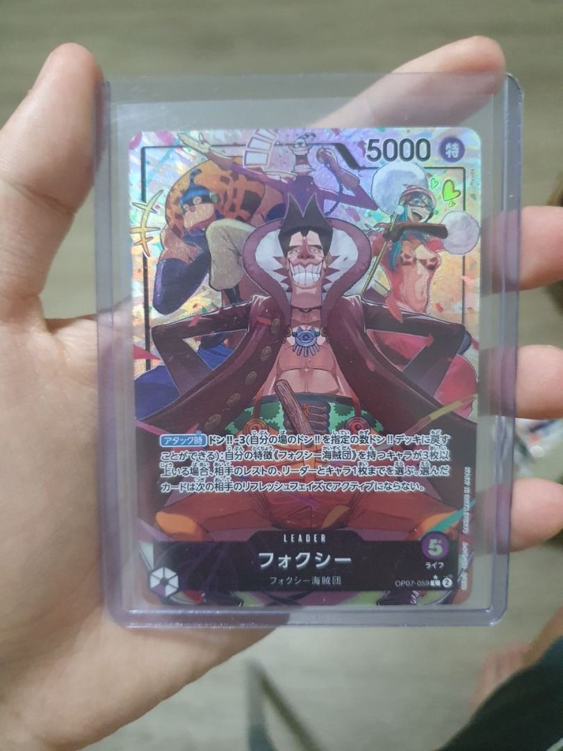 Foxy Ldr OP7 One Piece Tcg Card Parallel AA, Hobbies & Toys, Toys & Games  on Carousell