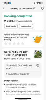 Gardens by the Bay Cloud Forest & Flower Dome Tickets