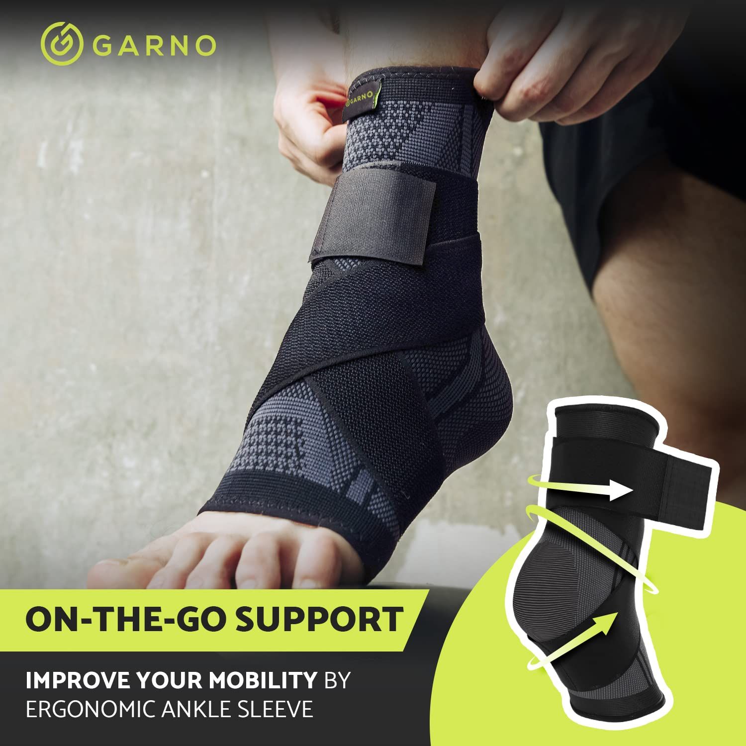  Modetro Sports Ankle Brace for Plantar Fasciitis Relief,  Tendonitis, and Achilles Tendon Support - Compression Foot Sleeve for Men  and Women : Health & Household