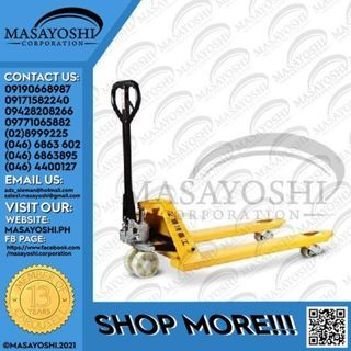 Hand Pallet w/ White Wheel | Manual Forklift | Lifting Equipment