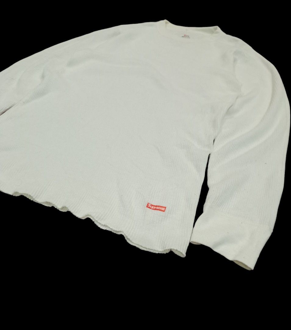 HANES x SUPREME THERMAL CREW NECK LONG SLEEVE SHIRT, Men's