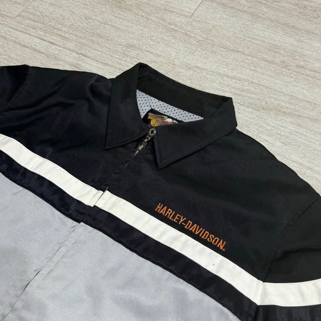 Harley Davidson rider jacket 機車外套, 他的時尚, 外套、夾克、大衣在旋轉拍賣