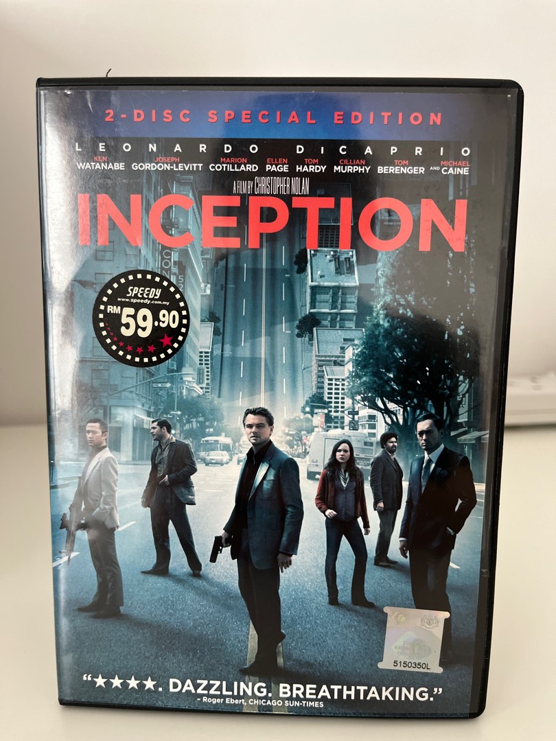 Christopher Nolan Inception DVD, Hobbies & Toys, Music & Media, CDs ...