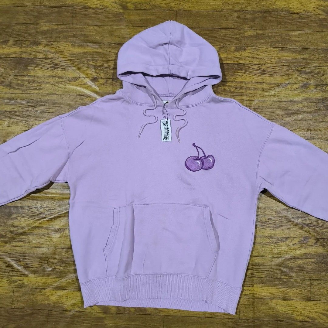 Mens Clothing Daily Paper Hoodie Lila Kirsh Cherry Lilac Hoodie