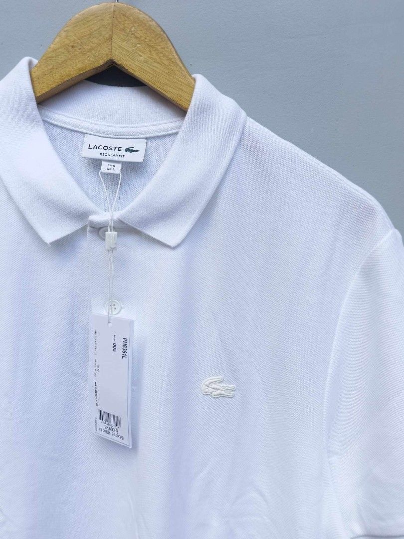 Lacoste Rubber Tab Logo Men s Fashion Tops Sets Tshirts Polo Shirts on Carousell