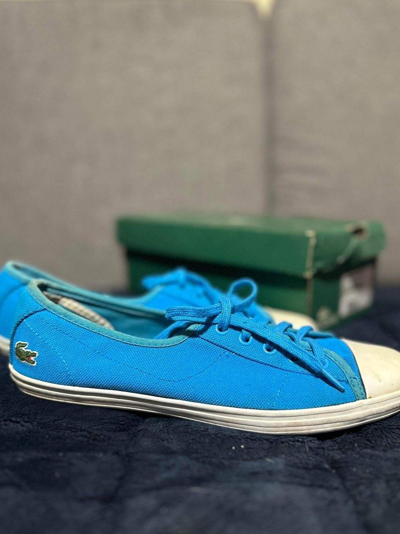 LACOSTE Ziane QS SPW BLU Women s Sneakers US 7 EU 38 Women s Fashion Footwear Sneakers on Carousell