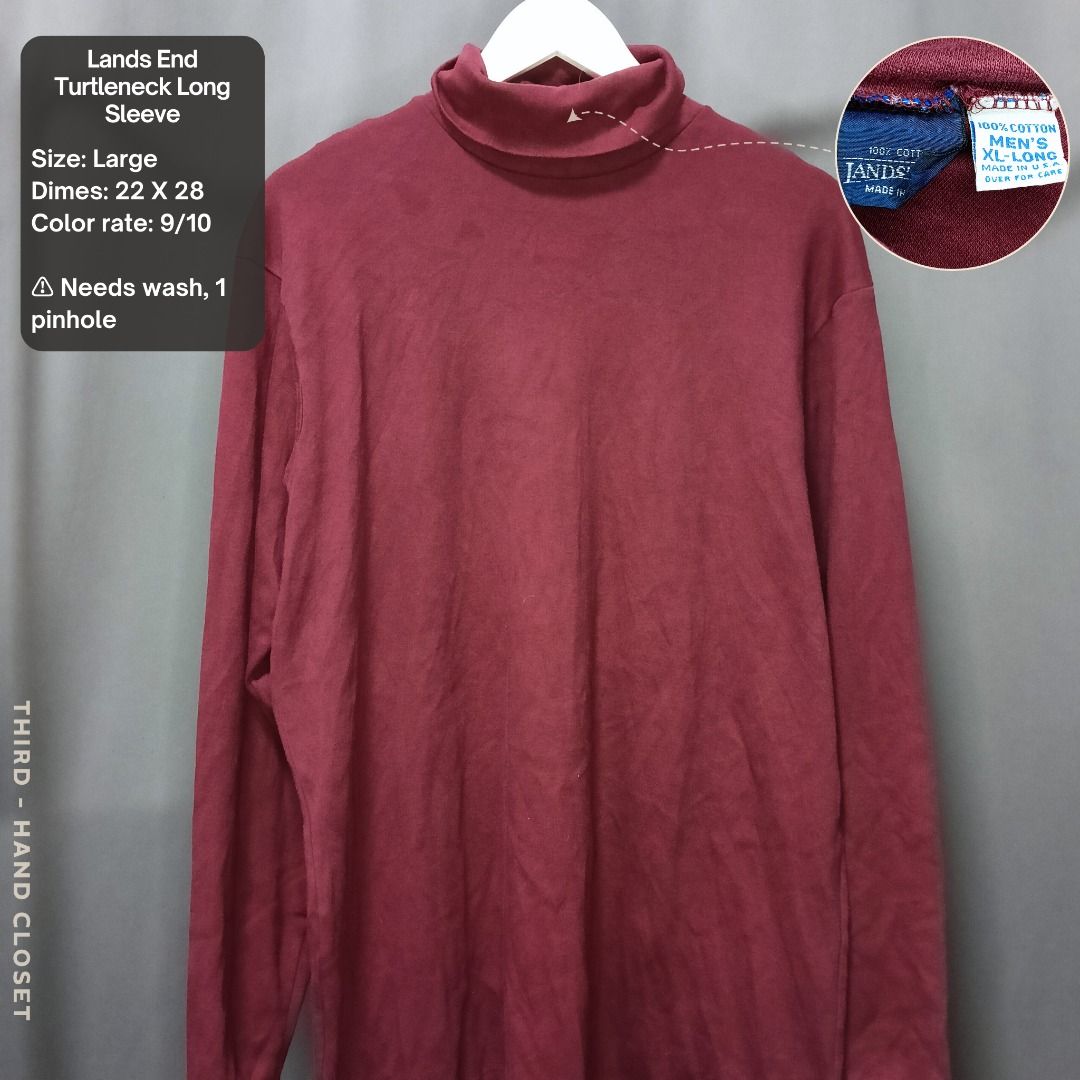 Lands End Turtle Neck Long Sleeve Crimson/Maroon (Category: Tshirts & Polo Shirts ) located in Los Banos. Submitted by third-handcloset (Listing ID 1291706263, Image 1). Description: This is the actual photo of the item. Color may vary due to lighting. Details are on the photo but feel free to DM if you have any question. Please follow our other pages for sale prices: FB: Third-hand Closet Insta: thirdhandcloset.thrift /@thirdhandcloset.thrift Th