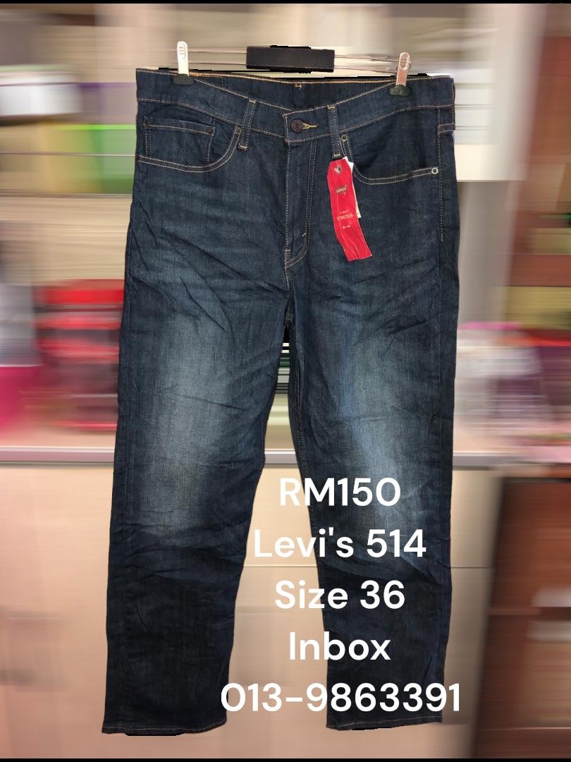 Levi s 514 34x30 blue jeans Men s Fashion Bottoms Jeans on