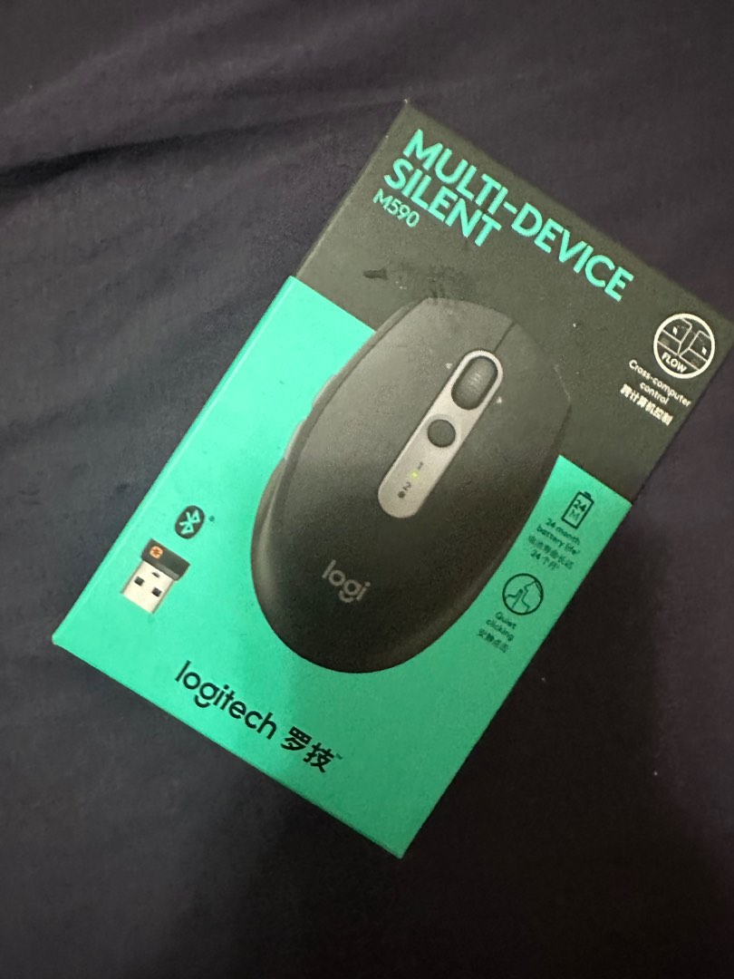 羅技M590 USB藍芽滑鼠, 電腦及科技產品, 電腦周邊產品, 電腦周邊產品在旋轉拍賣