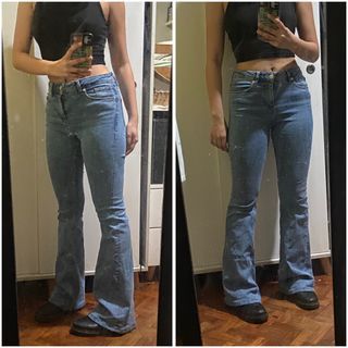 mango flared boot cut jeans not zara not h&m not cotton on