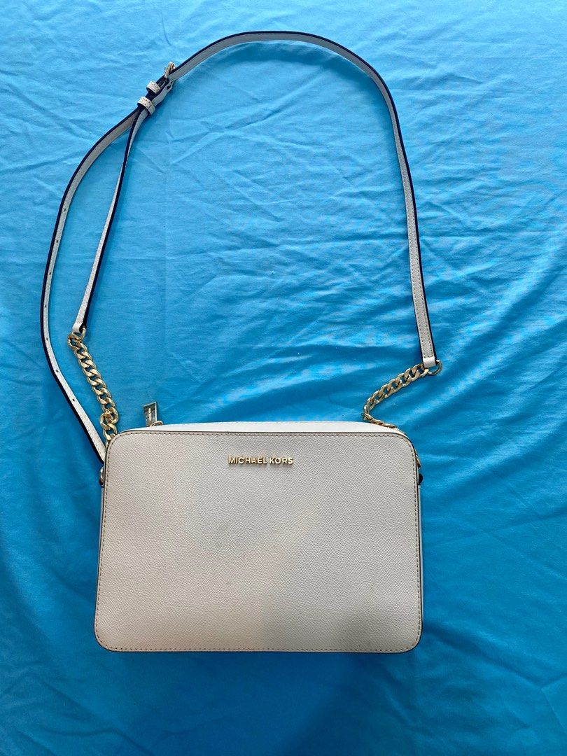 Michael kors white crossbody sales