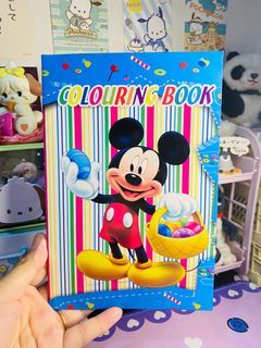 Mickey Mouse coloring book with stickers