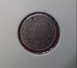 Netherlands, 10 cents 1896, silver