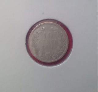 Netherlands, 10 cents 1897, silver