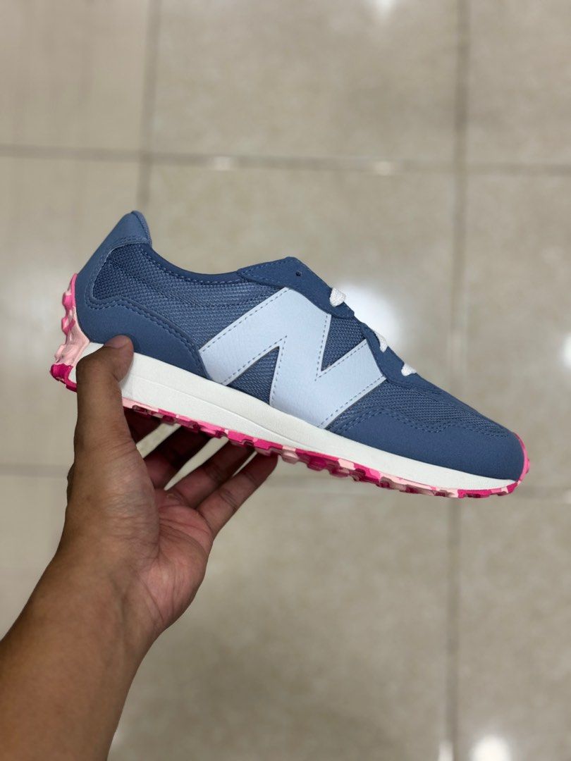 New Balance 327 Blue & Pink (Below SRP) (Category: Sneakers) located in Manila. Submitted by aronmalana (Listing ID 1291660438, Image 1). Description: ❗️BELOW SRP ❗️ SALE ❗️ ❗️BEST DEAL IN THE MARKET❗️ Nb 327 Blue & Pink (GS327OSP) Size 5y or 6w (23cm) ₱3500 Only ✅✅ (₱6795 SRP) ❌❌ ₱3500 Only ✅✅ (₱6795 SRP) ❌❌ ◽️Brand-new with Box 📍Tondo 💯 Original 📩Pm me for more pics and details Thanks and God Bless!.