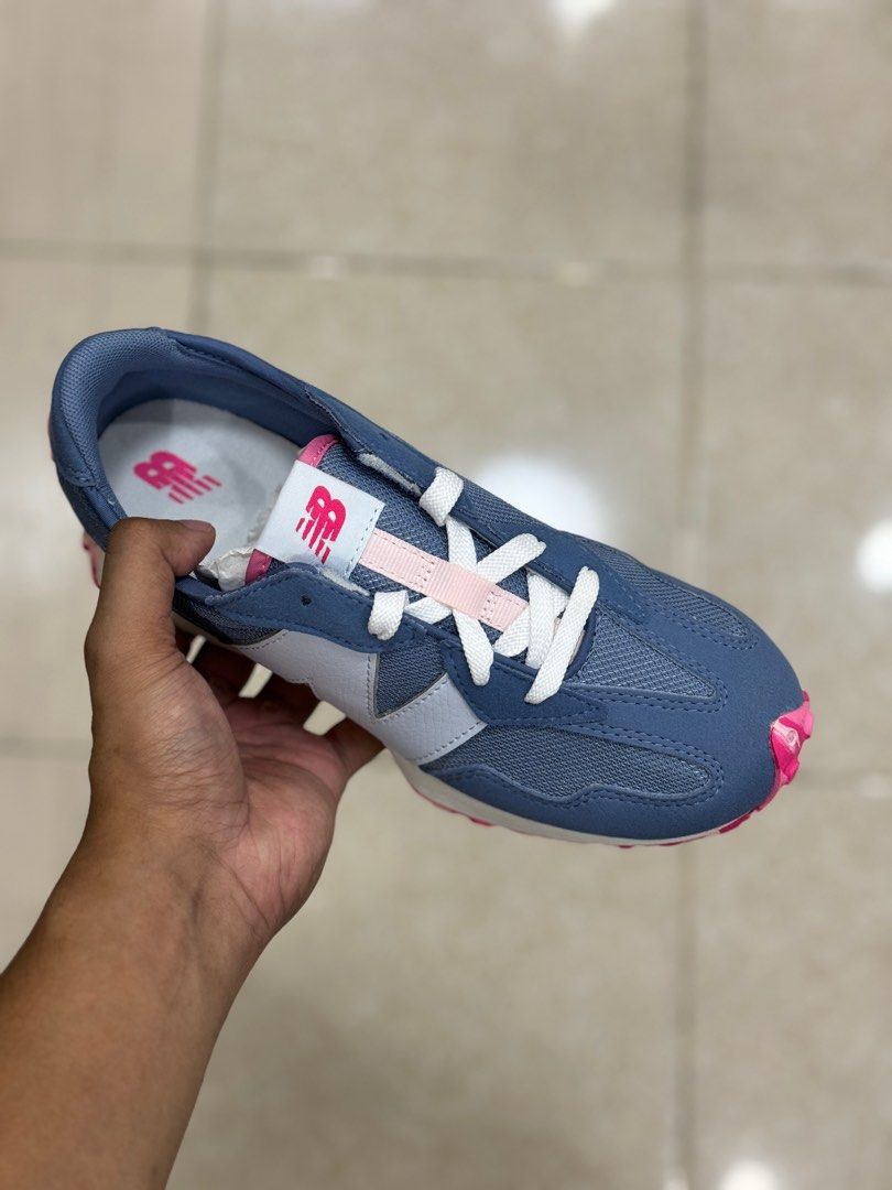 New Balance 327 Blue & Pink (Below SRP) (Category: Sneakers) located in Manila. Submitted by aronmalana (Listing ID 1291660438, Image 2). Description: ❗️BELOW SRP ❗️ SALE ❗️ ❗️BEST DEAL IN THE MARKET❗️ Nb 327 Blue & Pink (GS327OSP) Size 5y or 6w (23cm) ₱3500 Only ✅✅ (₱6795 SRP) ❌❌ ₱3500 Only ✅✅ (₱6795 SRP) ❌❌ ◽️Brand-new with Box 📍Tondo 💯 Original 📩Pm me for more pics and details Thanks and God Bless!.