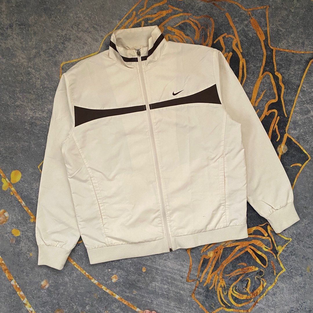 White and deals gold windbreaker nike