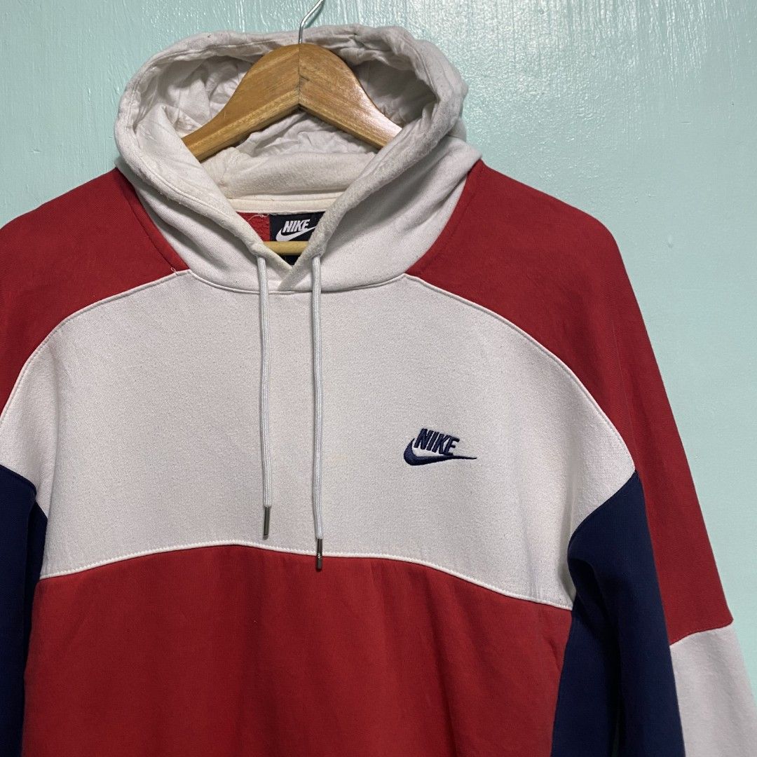 Nike Tri Color Spellout Swoosh Hoodie Men s Fashion Coats