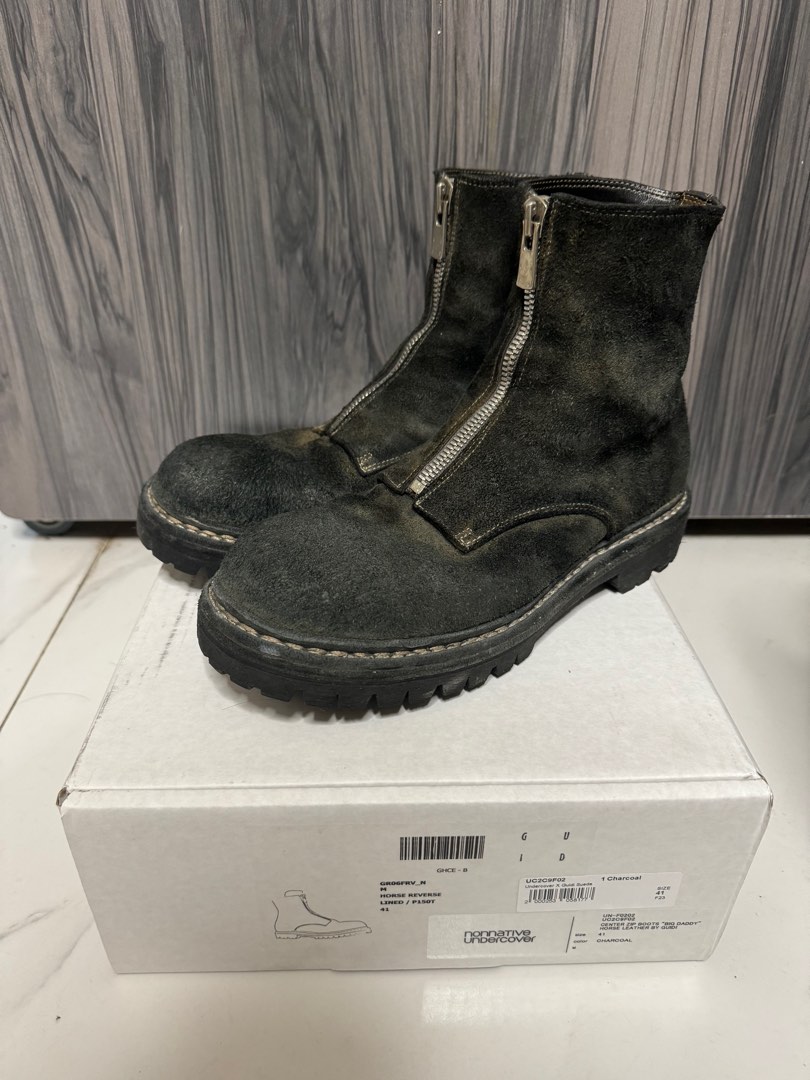 Nonnative X Undercover X Guidi ZIP BOOTS, 男裝, 鞋, 靴- Carousell