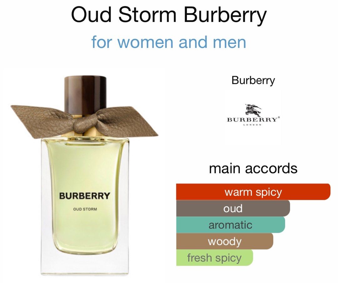 PERFUME DECANTS Burberry Oud Storm EDP Eau de Parfum 5ml 10ml