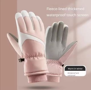 Pink Winter Sports Ski Snow Board Water Proof Warm Gloves
