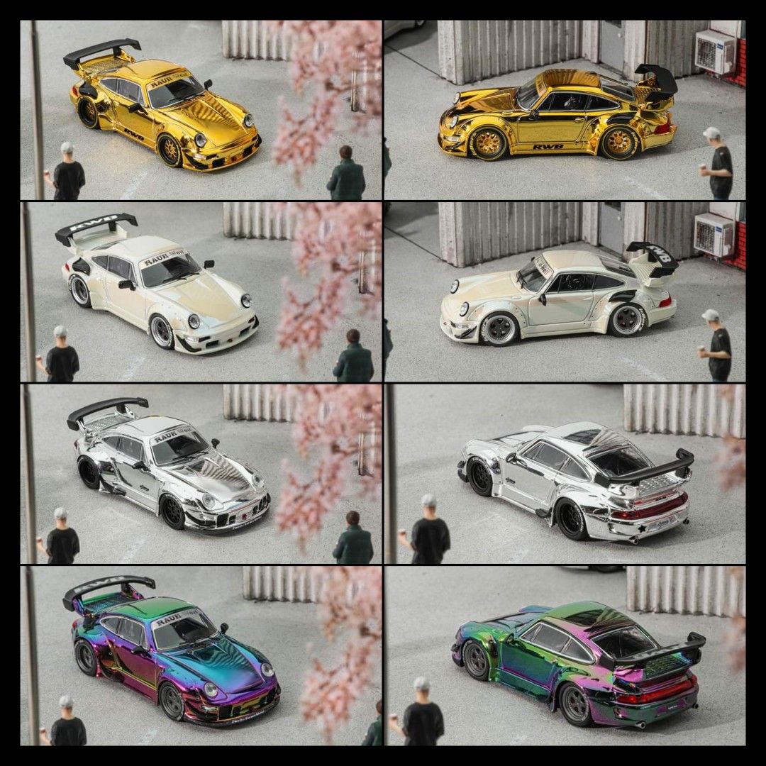 Preorders 1/64 Star Model RWB 964 993 Gold Chrome Silver Magic