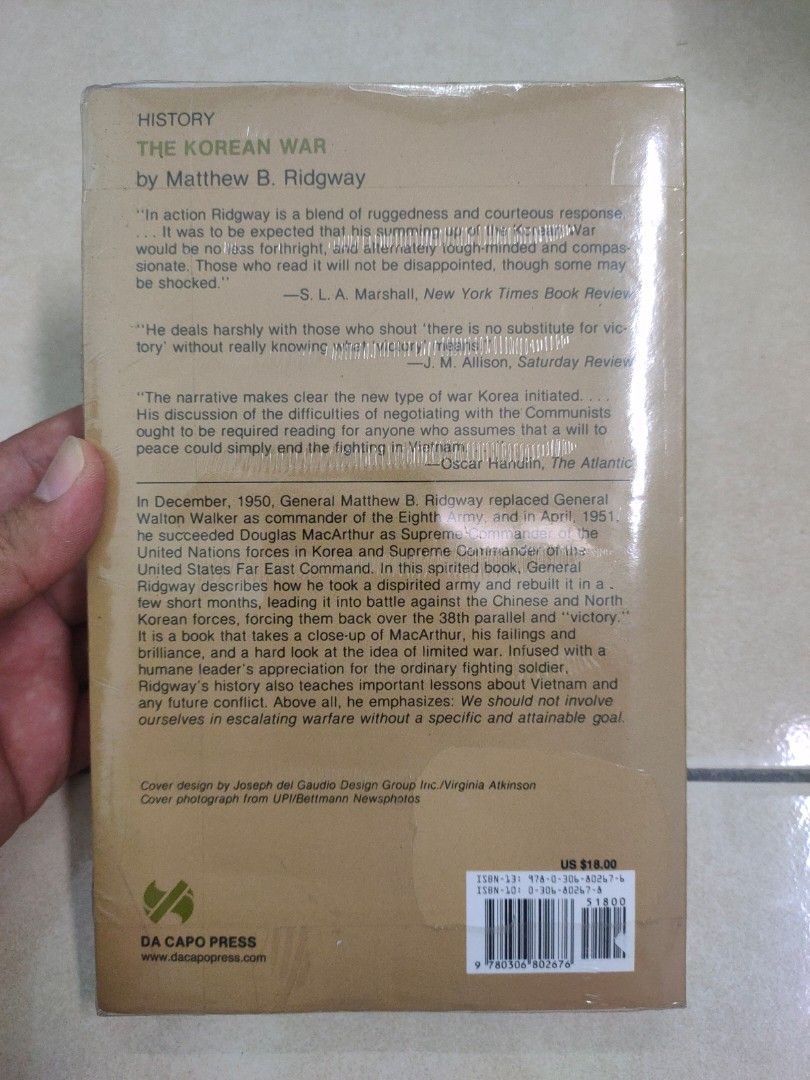 [Rare] The Korean War by Matthew Ridgway (Nonfiction > History ...