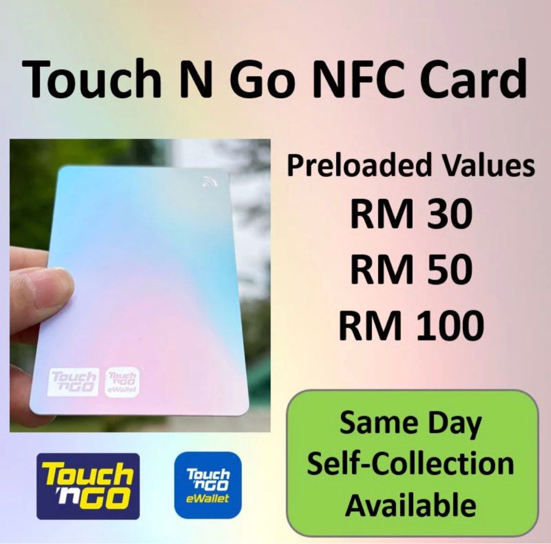 Ready Stocks Touch N Go Card Malaysia JB Johor Bahru Toll NFC, Tickets ...