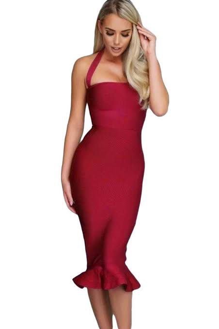 Bodycon dress with flared bottom clearance