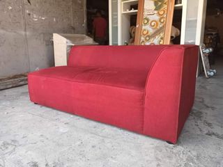 Red lounge sofa