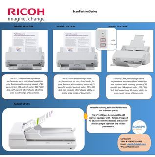 Ricoh Scanner SP1120N SP1125N SP1130N 20ppm -30ppm