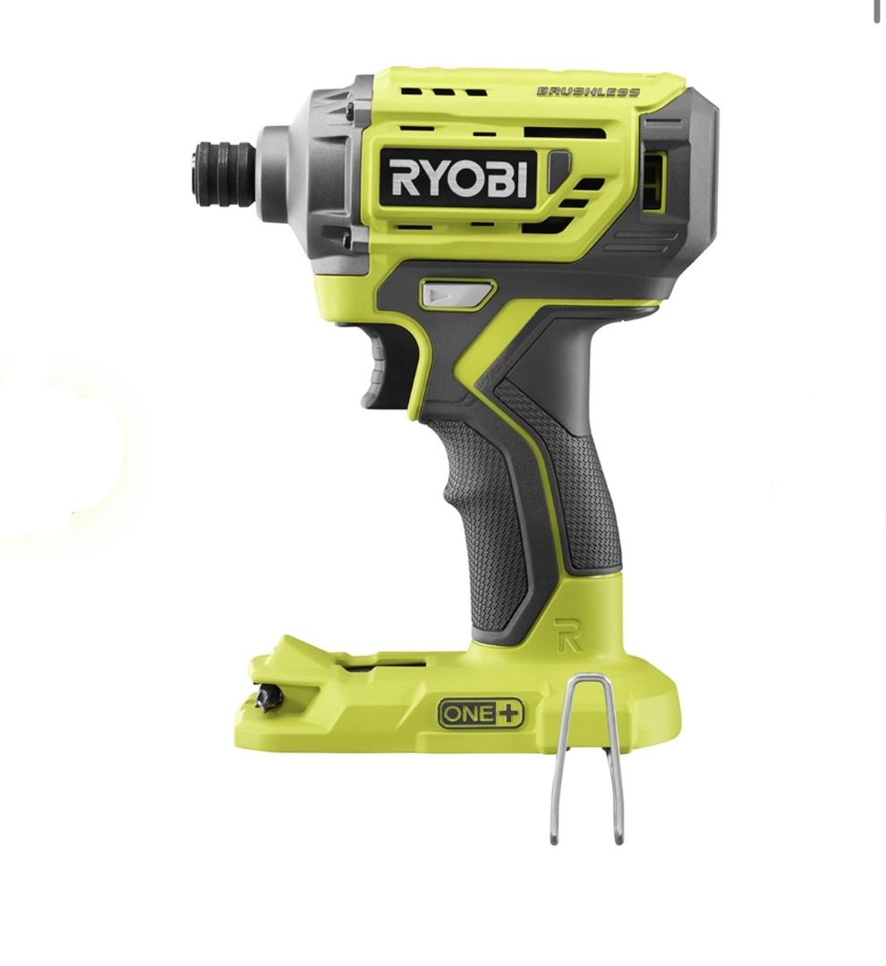 RYOBI P1834 18V BRUSHLESS Drill Driver Impact Kit includes 2pcs 1.3ah batteries 110v charger plus bag Brushless motor provides longer runtime more power and longer motor life Brand new in box. Commerc...