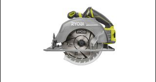 RYOBI P508 Cordless Brushless 7-1/4 in. Circular Saw (Tool Only - Battery and Charger sold separately), 26% increased cut capacity, Brushless motor provides longer runtime, more power, and longer motor life, Brand New in box with markings.