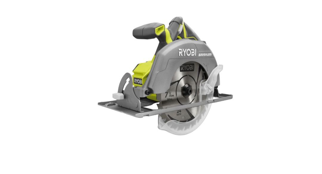 RYOBI P508 Cordless Brushless 7 1 4 in. Circular Saw Tool Only Battery and Charger sold