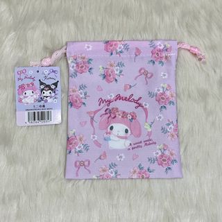 Sanrio Double Sided Mini Drawstring Bag My Melody x Kuromi