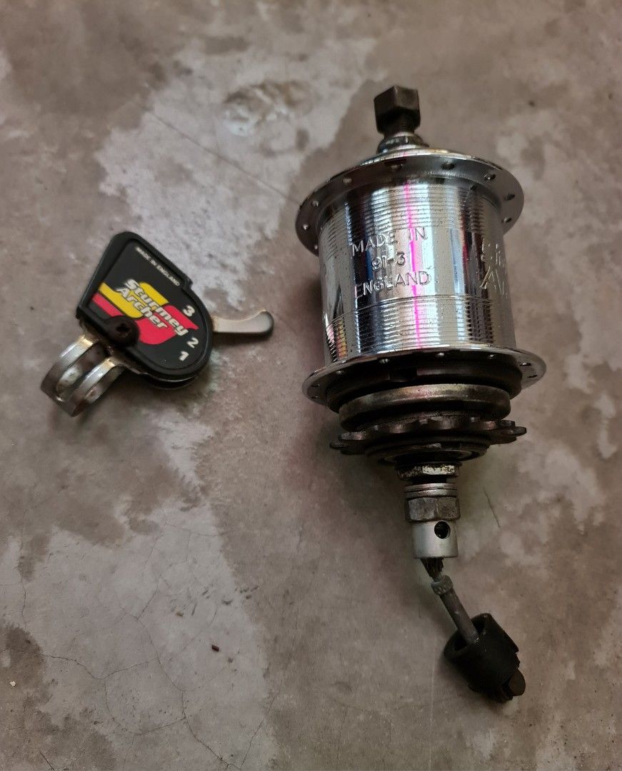 Sturmey Archer England made 3 spd hub gear