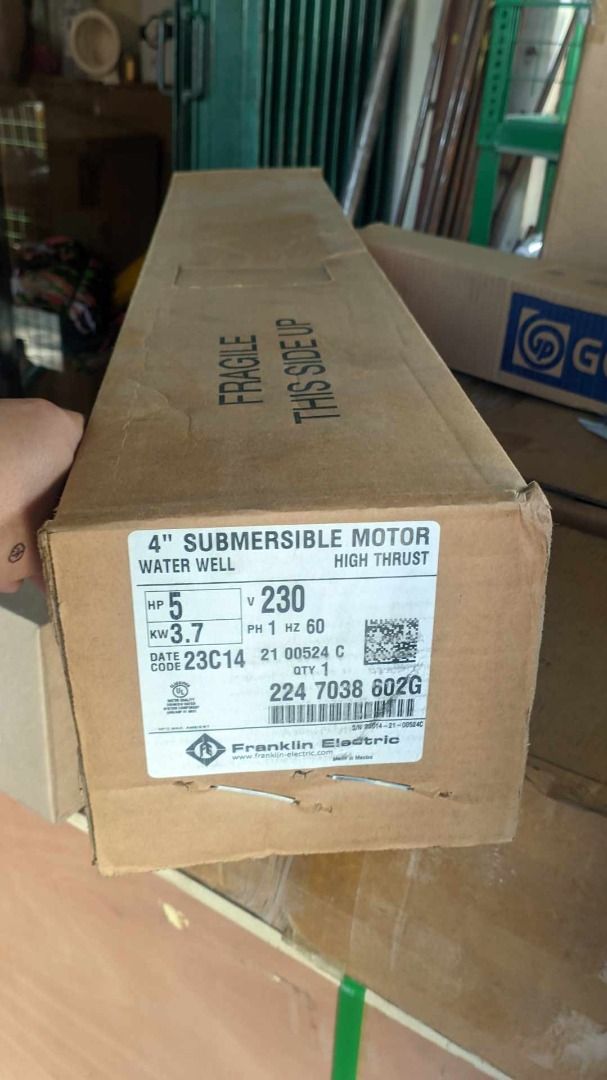 Submersible Pump with Franklin Motor w/Control Box (Category: Construction Tools & Equipment) located in Manila. Submitted by 09150361920ronvillaflor (Listing ID 1291556474, Image 1). Description: Submersible Pump with Franklin Motor w/Control Box Specs: 35GS50,Single Phase, Set / Goulds ₱98,666 For inquiries GLOBE:📞 ☎ 0⃣9⃣1⃣5⃣0⃣3⃣6⃣1⃣9⃣2⃣0⃣ 📞 ☎ 0⃣9⃣1⃣5⃣0⃣3⃣6⃣1⃣9⃣2⃣0⃣ Email me@ 📫 📑 r-o-n-.-h-a-y-a-i-@-g-m-a-i-l.c-o-m Check my Carousell: https