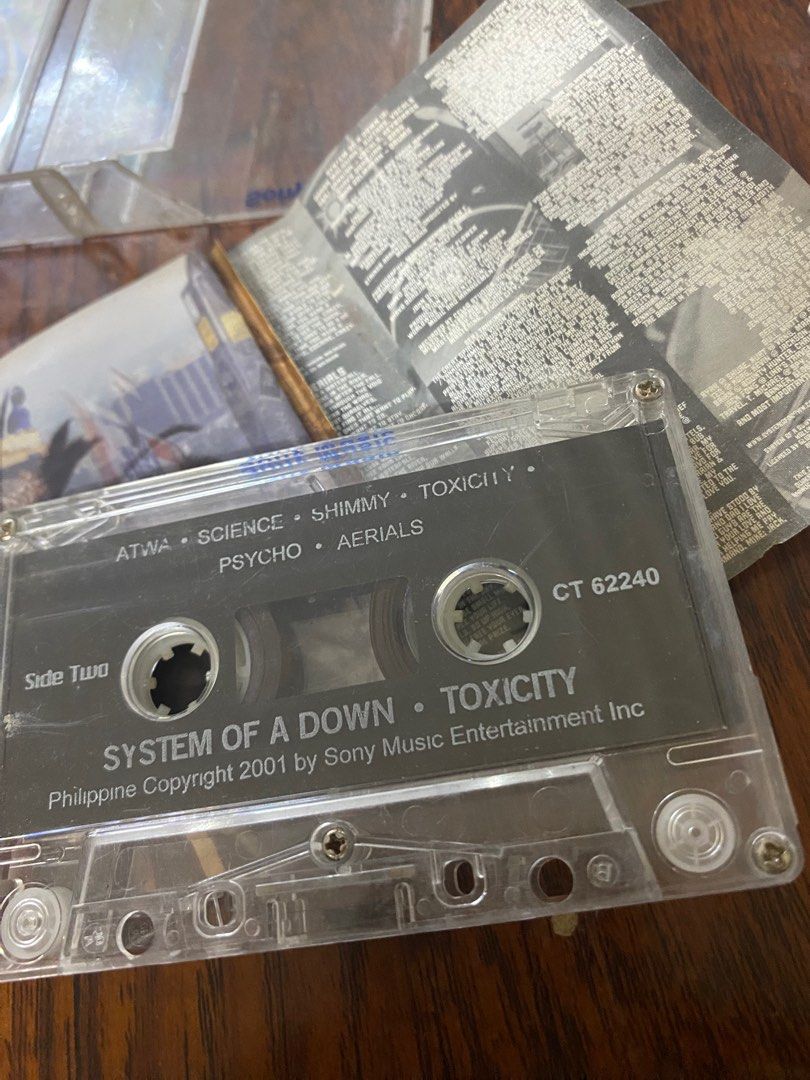 SYSTEM OF A DOWN TOXICITY Rare Philippine CASSETTE TAPE Album Music preloved Hobbies Toys Music Media CDs DVDs on Carousell