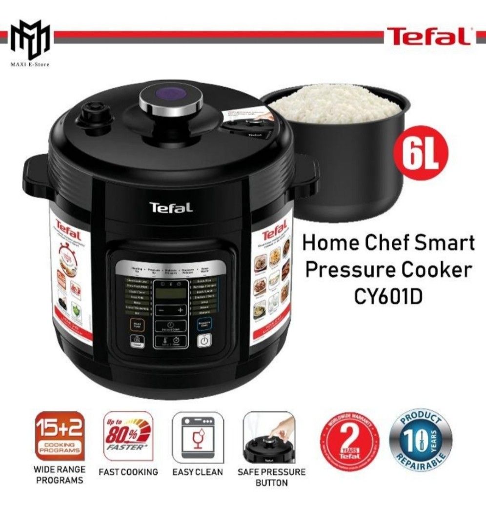 TEFAL CY601 HOME CHEF SMART ELECTRIC PRESSURE AND MULTICOOKER brand new seal in box 2 years local warranty with receipt fixed price 90