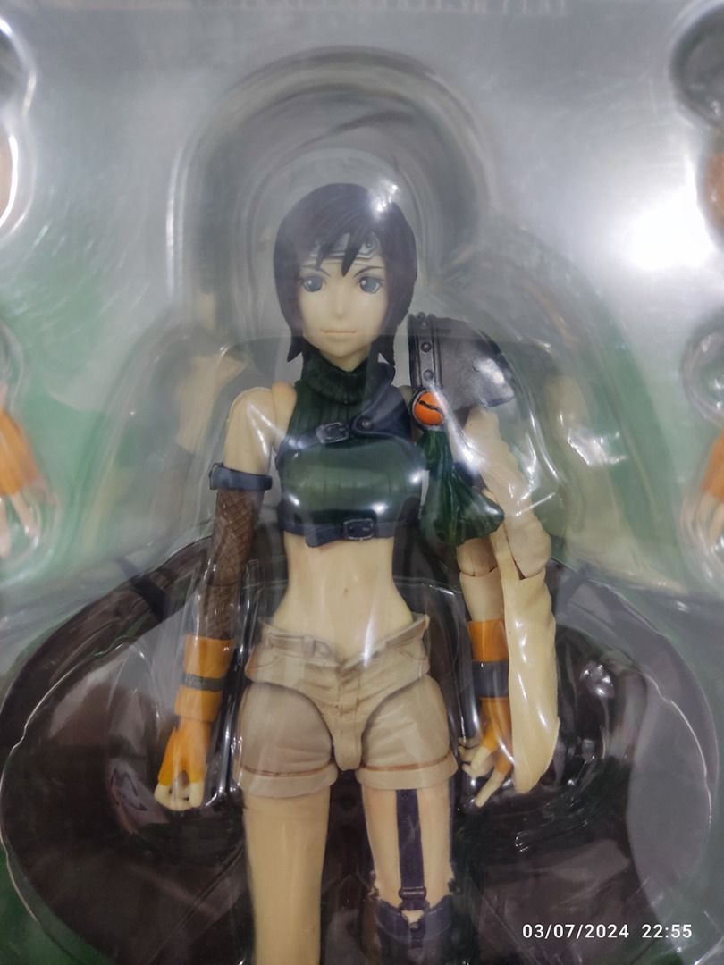 Yuffie, Yuna - Final Fantasy Play Arts (Category: Figurines & Statues) located in Paranaque City. Submitted by coolcollectorstuff (Listing ID 1291691940, Image 2). Description: Final Fantasy Play Arts Figures All approx. 7 inches tall Yuffie Kisaragi - FFVII Play Arts Vol. 2 MISB 2,500 Yuffie Kisaragi - FFVII Advent Children Play Arts 2 MISB 2,500.