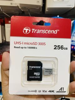 💯Transcend 256GB MicroSD USD300s Class10 TS256GUSD300S-A