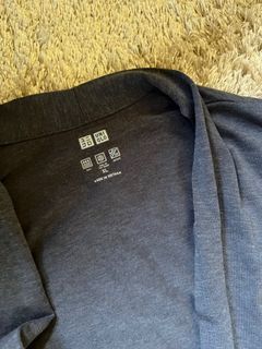 Dark Gray Uniqlo Airism UV Protect Long Sleeve Long Cardigan