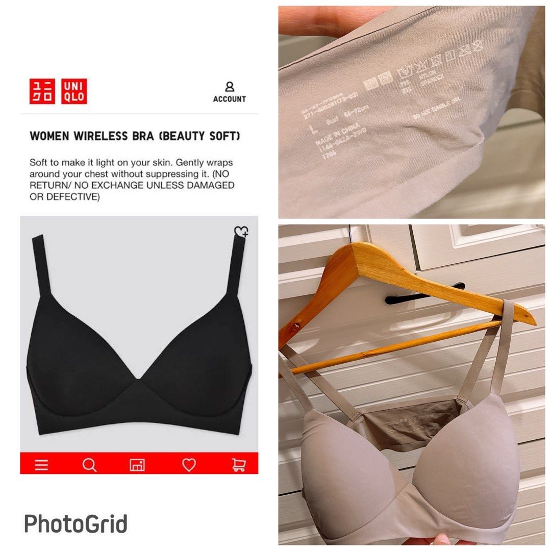 32A/B Uniqlo 3D Hold Wirefree Bra, Women's Fashion, Undergarments &  Loungewear on Carousell