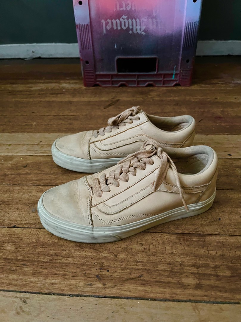 Nude leather vans sales