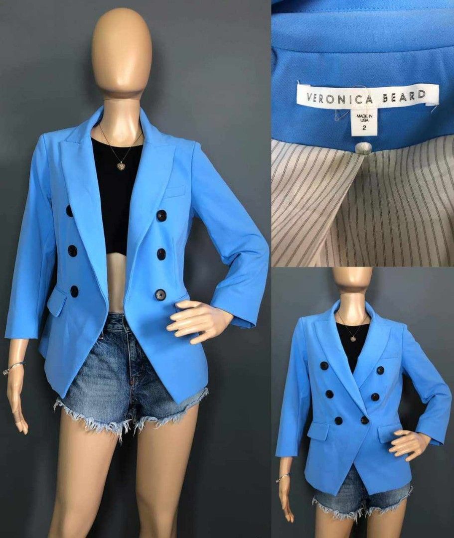 Veronica beard blue blazer 2025