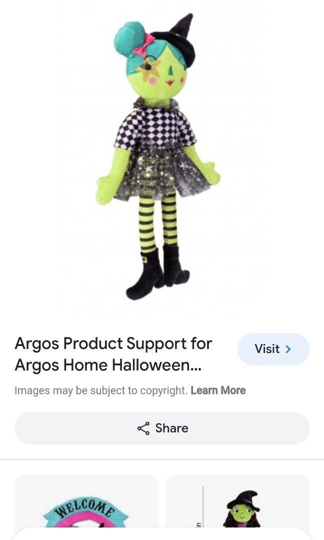 VERY CUTE WITCH PLUSH RAG DOLL Hobbies Toys Toys Games on
